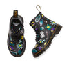 Dr. Martens Baby Boy's 1460 (Toddler) Black Sticker Print 8 UK (US 9 Toddler) M