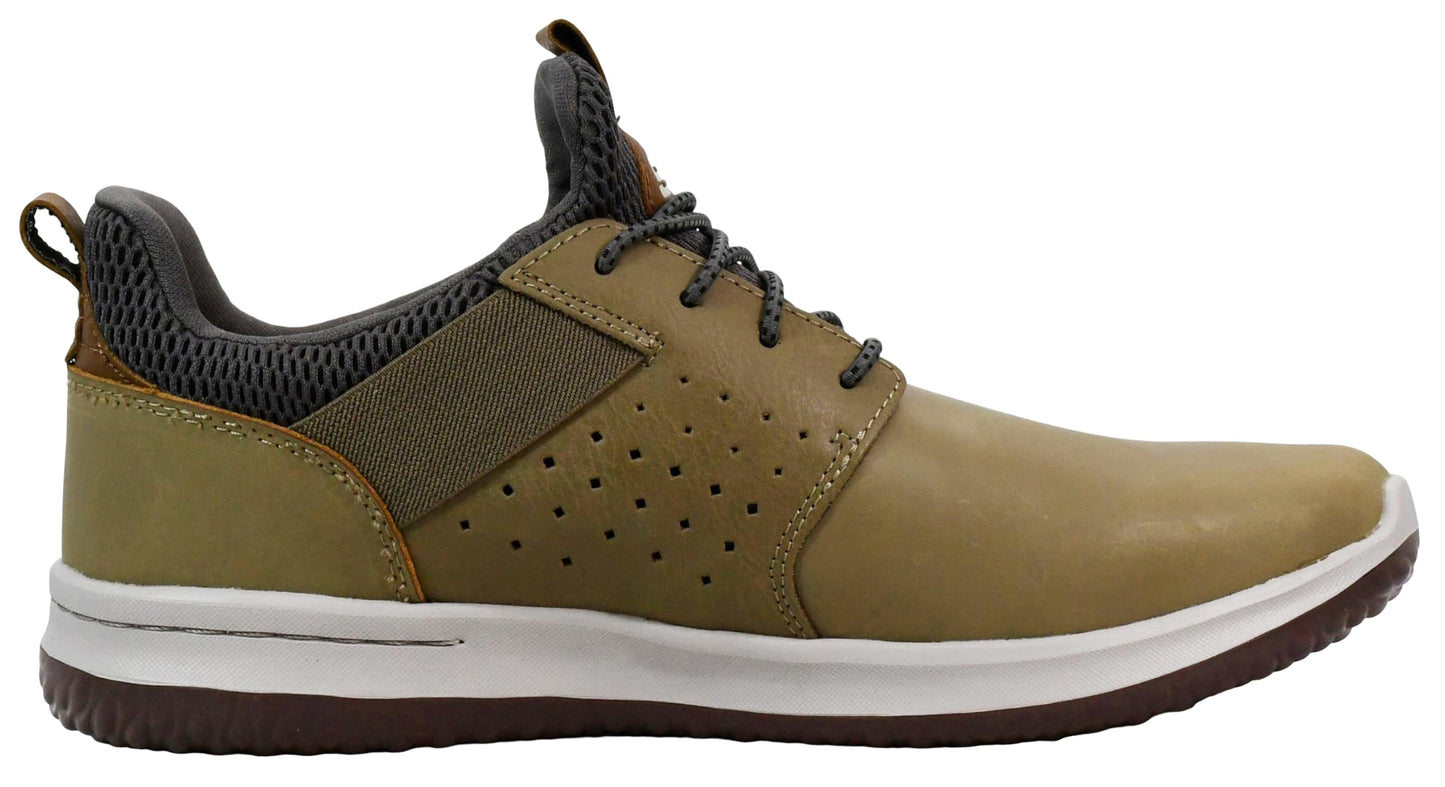 Skechers Men's Delson-Axton Shoes, Taupe, 9 M