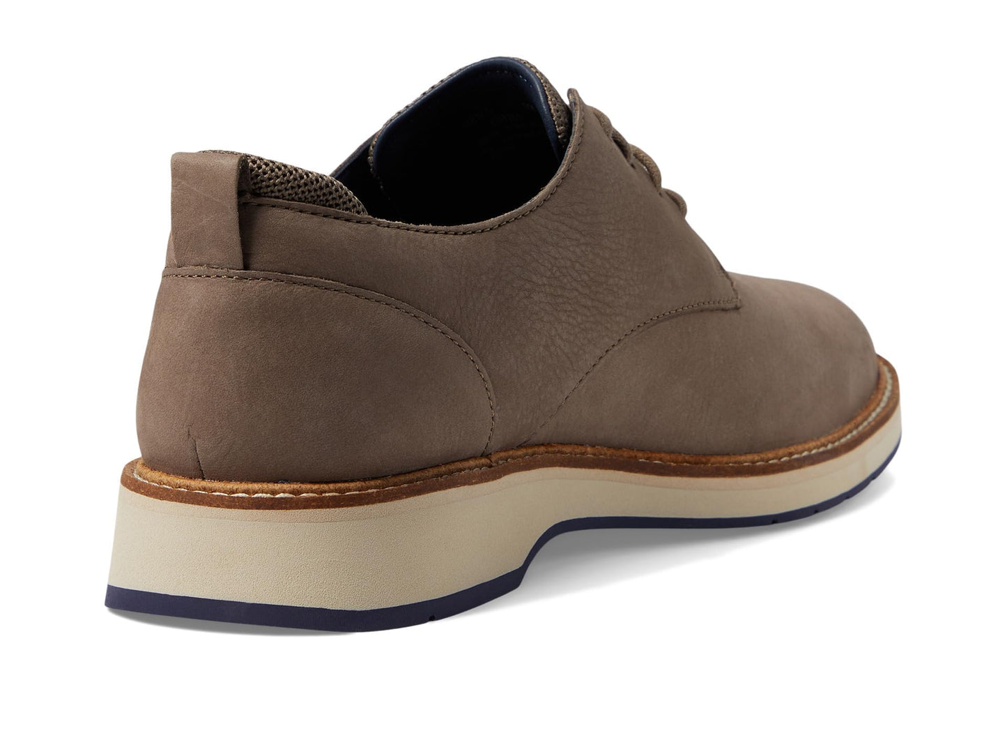 Cole Haan Men's Osborn Grand 360 Plain Toe Oxford Morel Nubuck Oat/Navy Blazer 8.5 Medium