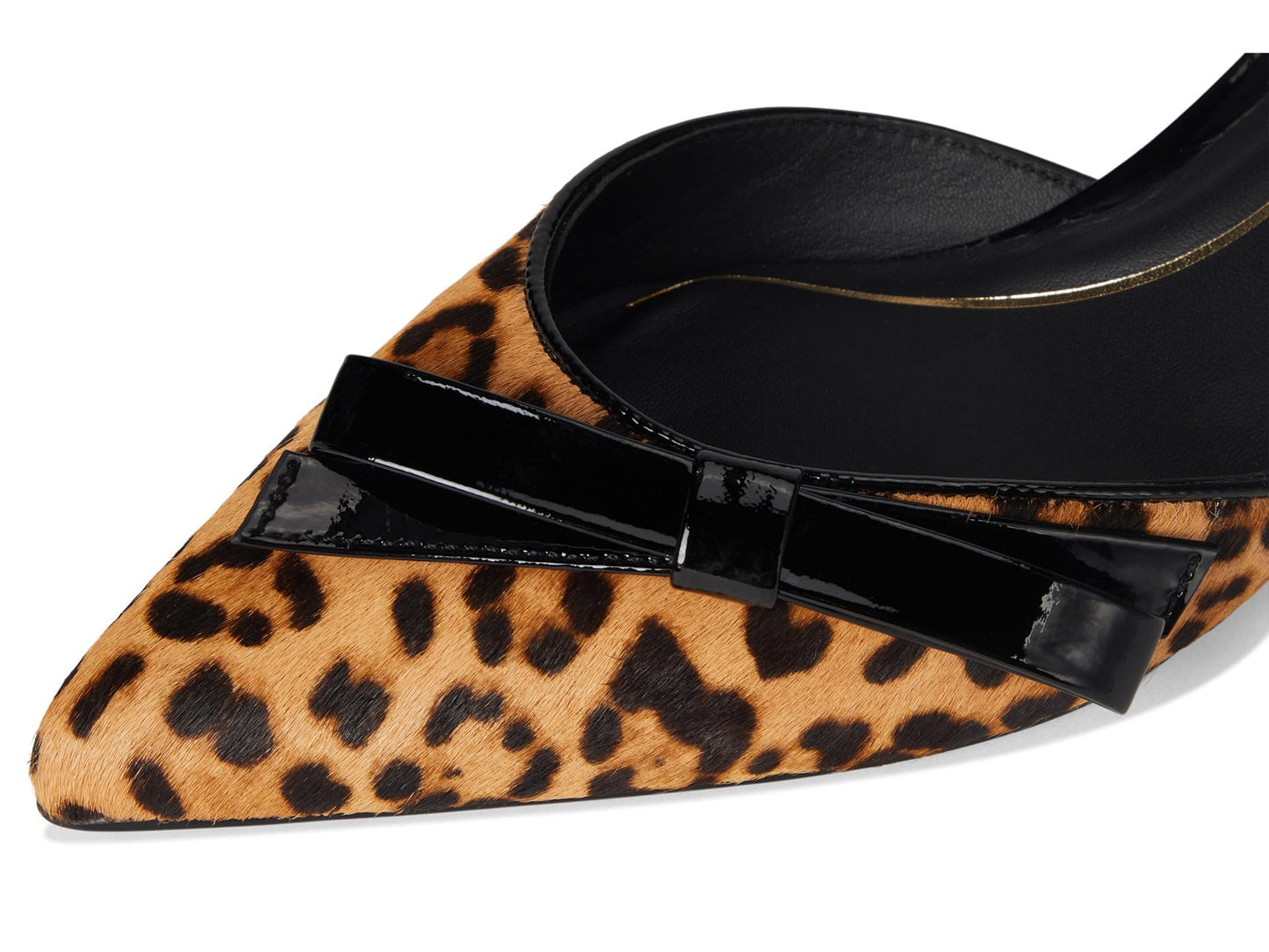 Cole Haan Womens Noella Bow Sling Pump, Leopard Print Haircalf, 8 Medium