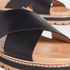 Madewell The Dayna Lugsole Slide Sandal in Leather True Black 9 M