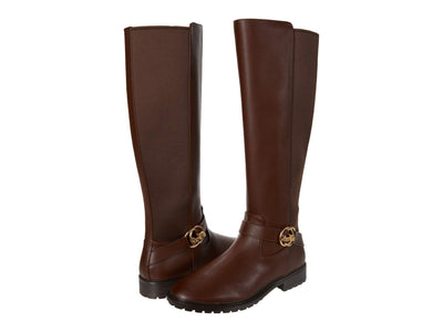 COACH Farrah Leather Boot Walnut 5 B (M)