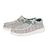 HEYDUDE Boy's Wally Heathered Mesh Charcoal Size 12 | Youth's Shoes | Youth Slip-on Loafers | Comfortable & Light-Weight