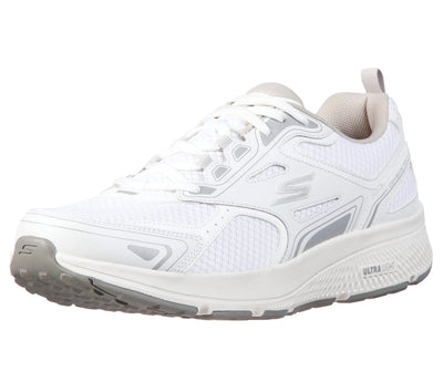 Skechers mens Gorun Consistent - Athletic Workout Running Walking Shoe With Air Cooled Foam Sneaker, White/Grey, 10.5 US