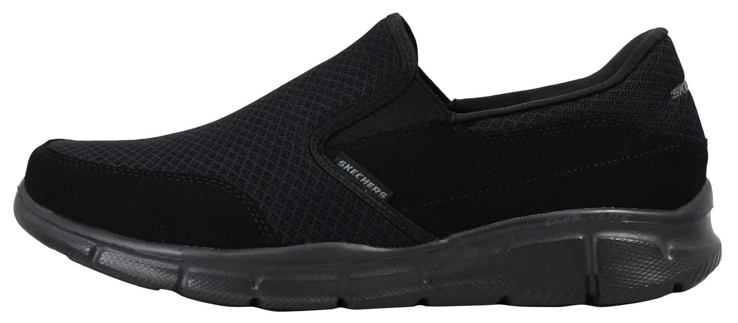 Skechers mens Equalizer Persistent Ballet Flat, Black, 7.5 US