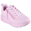 Skechers Kids Girls Uno Lite - Easy Zip Sneaker, Light Pink, 11.5 Little Kid