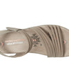 Skechers Women's REGGAE SLIM - COFFEE RUN, Adjustable Stretch Gore Sling Back Sandal, Taupe, 9M