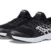 Saucony Unisex Kid's Wind 2.0 Running Shoe, Black/White, 6 Medium