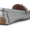 Cole Haan Evelyn Bow Driver Pewter Metallic 11 B (M)