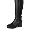 Cole Haan Womens Gema Tall Lug Boot Extended Calf, Black Leather, 8 Wide