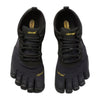 Vibram Women's FiveFingers V-Trek | Barefoot All-Terrain Outdoor Shoe for Hiking & Light Trail, Black/Black, 38 EU / 7.5-8 US