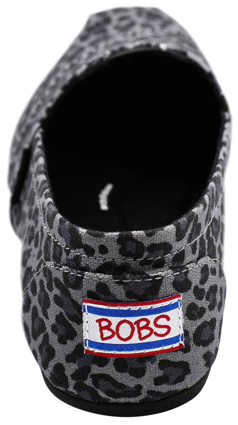 Skechers BOBS Women's Plush-Hot Spotted Black/Charcoal Slip-On 6 M US