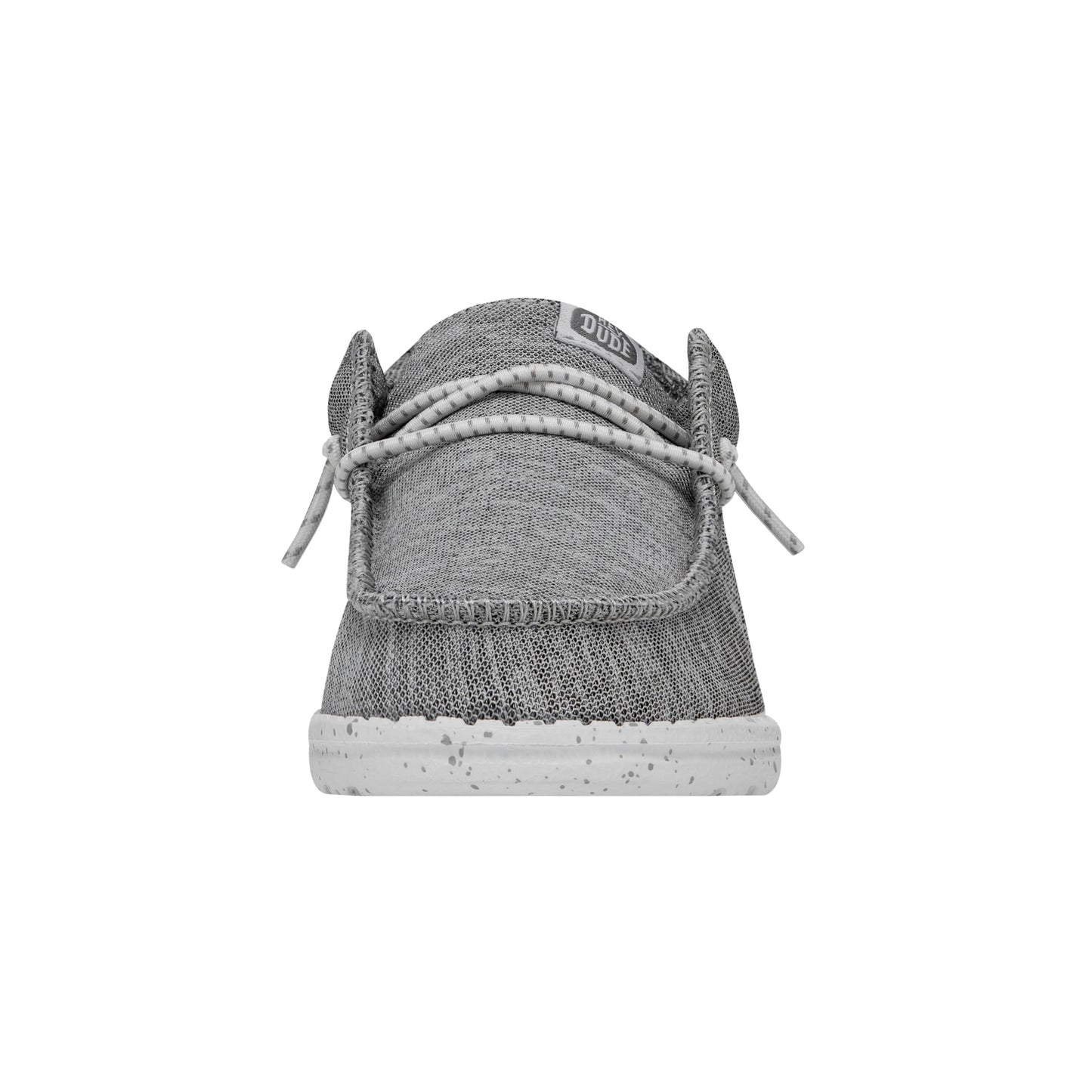HEYDUDE Boy's Wally-T Canvas Light Grey Size 10 | Youth's Shoes | Youth Slip-on Loafers | Comfortable & Light-Weight