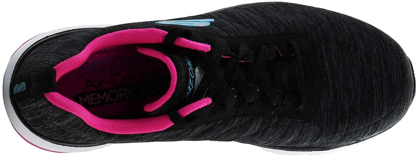 Skechers Women's Flex Appeal 3.0-Insiders Black/Multi Sneaker 7 W US