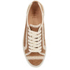 Frye Ivy Crochet Low Lace Sneaker - Women's Fashion-Sneakers, Stylish Casual Shoes for Everyday Comfort, Almond - 8 M