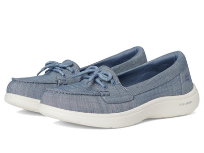Skechers, Womens, On-The-Go Flex Radiant - Rivera, Blue, 6, B - Medium
