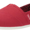 Skechers womens Bobs Plush - Peace and Love Ballet Flat, Dark Red, 8 US