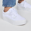 Vans Women's Old Skool Stackform Sneakers, Burro/True White, 7 Medium US
