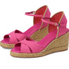 Stuart Weitzman Mirela II Espadrille Wedge Fuchsia/Natural 8.5 B