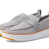 Cole Haan Grandpro Topspin Stitchlite Penny Loafers for Men - Removable Man-Made Insole - Cap Toe Sleet/Optic White 7 D - Medium