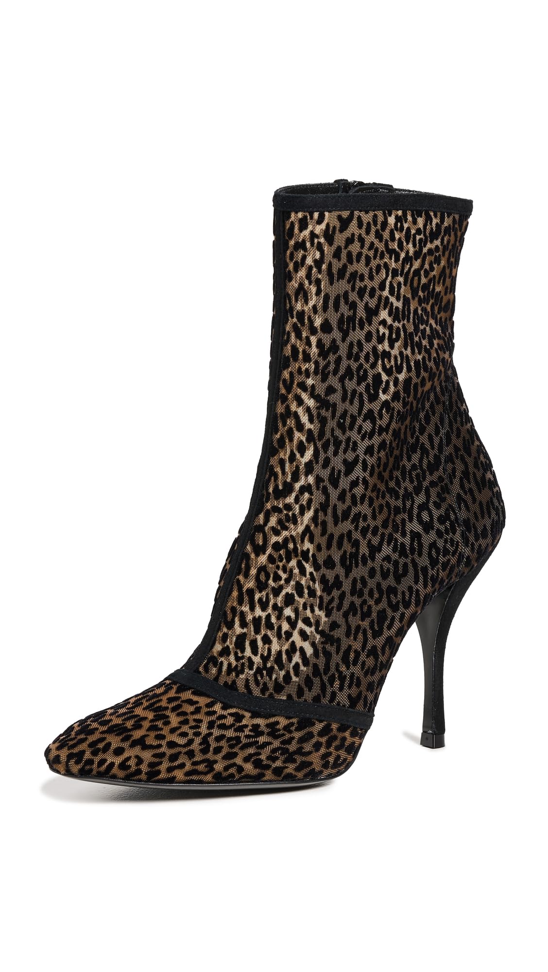 Stuart Weitzman Women's Noche 100 Zip Booties, Black, 7.5 Medium US