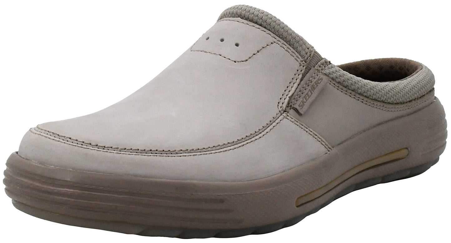 Skechers Men's Porter Vamen Slip-On Loafer, Stone, 8 M US