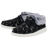 Hey Dude Women's Britt Abstract Grey Leopard Size 7 | Women’s Shoes | Women’s Lace Up Boots | Comfortable & Light-Weight