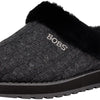 Skechers BOBS Women's Keepsakes Delight Slipper, Charcoal/Black, 7 W US