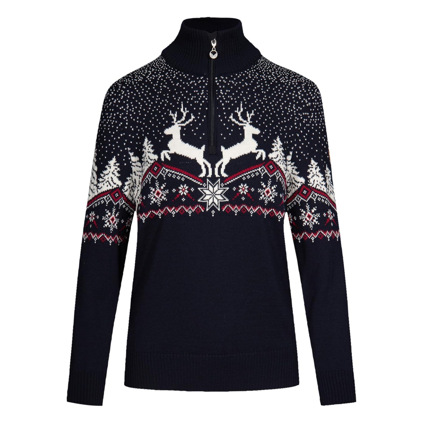 Dale of Norway Christmas Sweater (Toddler/Little Kids/Big Kids) Red Rose/Off-White/Navy 4 Toddler