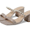 Stuart Weitzman Goldie 60 Block Slide Poudre 9.5 B