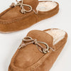 Madewell Women's Suede Moccasin Scuff Slippers, Dried Cedar, Brown, 9 Medium US