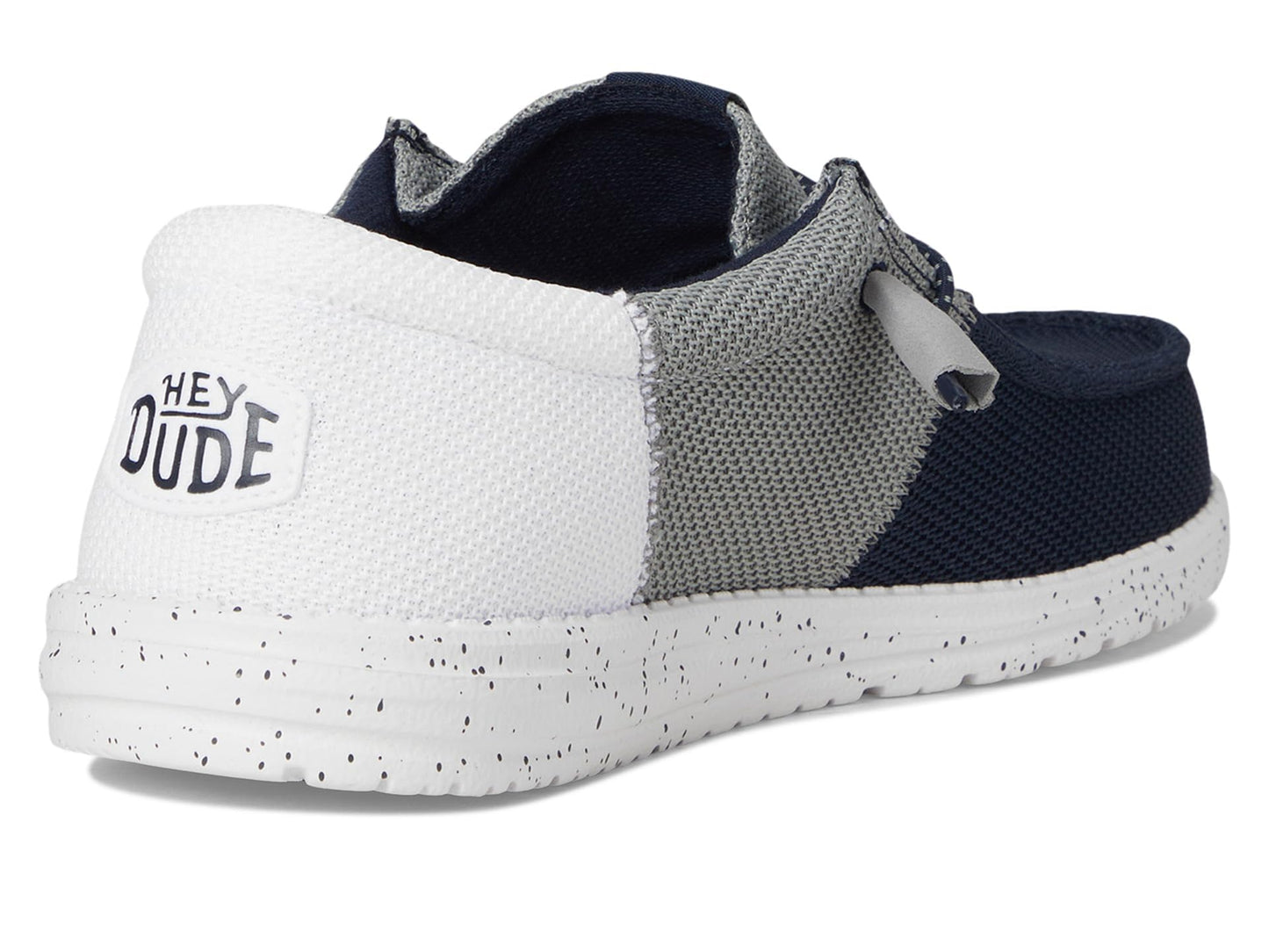 HEYDUDE Men's Wally Tri Varsity Mesh Navy/Grey 12 Medium