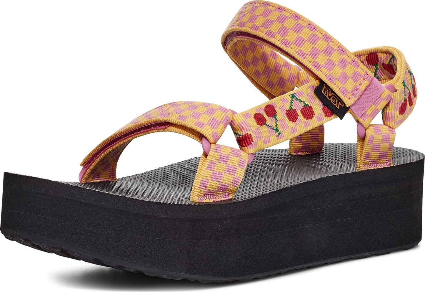 Teva Women's Flatform Universal Sandal, Picnic Cherries Rosebloom, 7