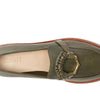 SCHUTZ Women's Rhino Loafer Flat, Militar Green, 6