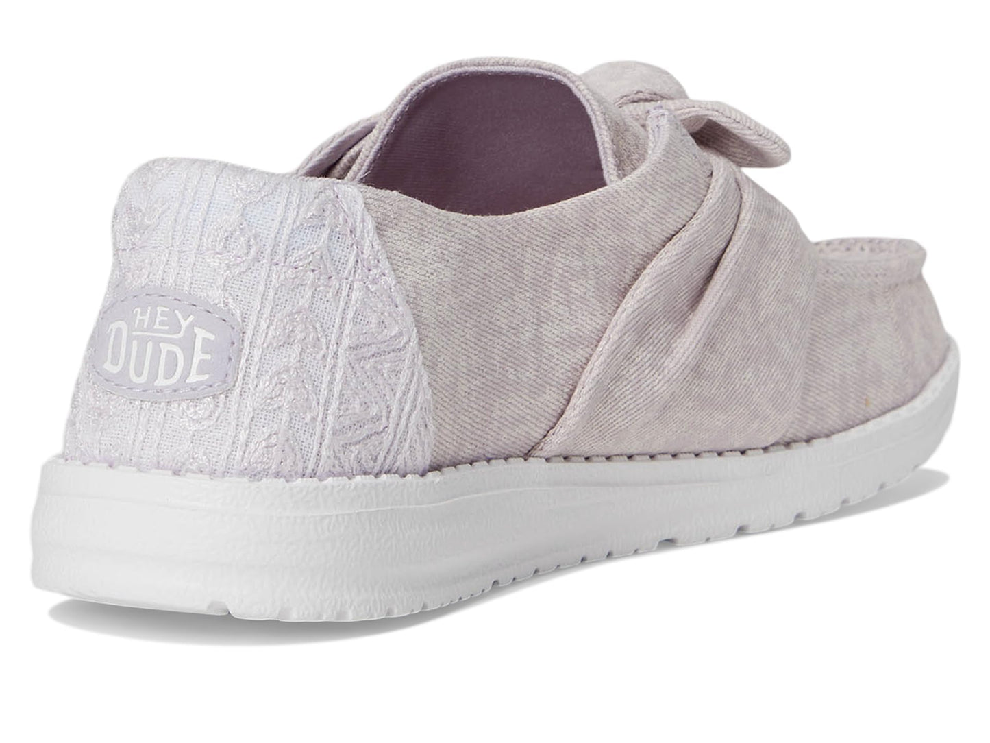 HEYDUDE Women's Wendy Bow Surf Wash Lilac 9 Medium