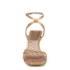 Sam Edelman Trevin Heeled Sandal Cava Gold 7.5 Medium