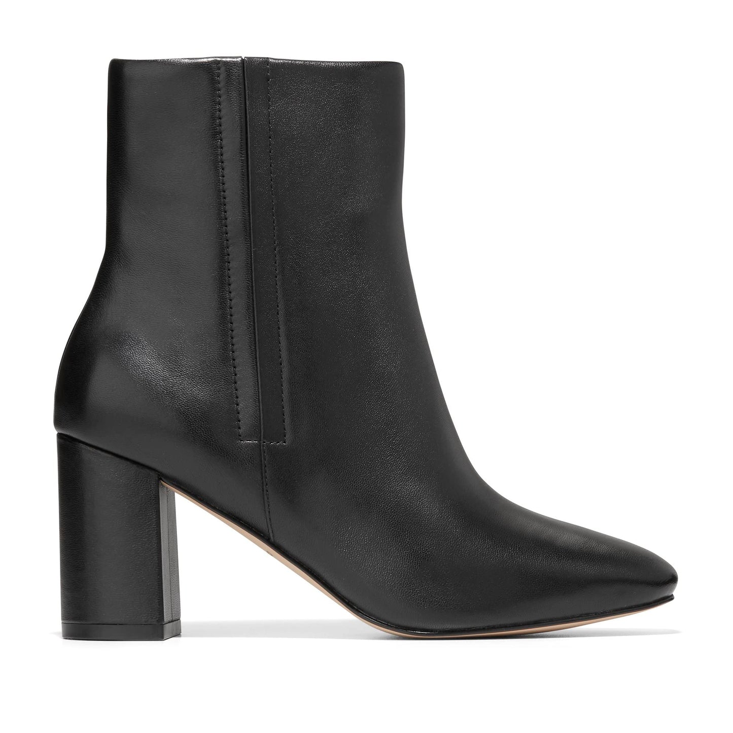 Cole Haan WOMENS VALLEY BOOTIE 75MM, BLACK LEATHER, 7-B US