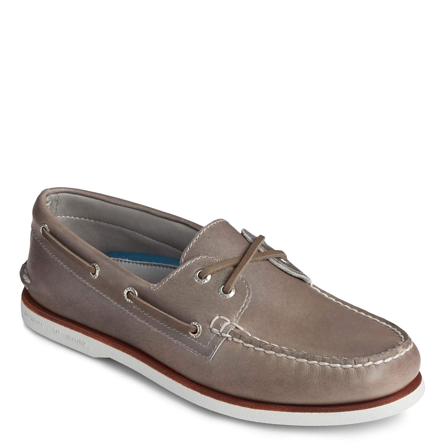 Sperry Men's Gold A/O 2-Eye Boat Shoe, Grey, 14 M