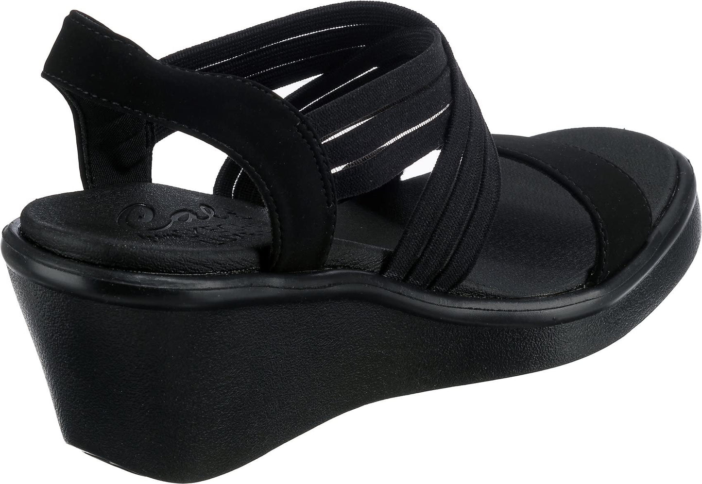 Skechers Women's Cali RUMBLE ON - DAY FLIRT, Black/Black, 8 M