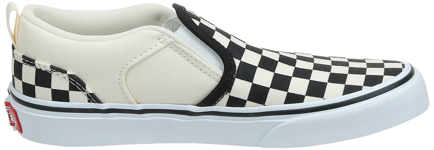 Vans Asher Trainers, Checkers Black Natural, 5 US Unisex Big Kid