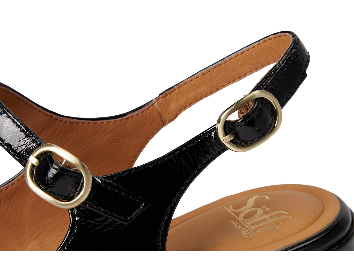 Sofft Women's Leyla Black Patent 7 Medium