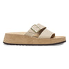 Birkenstock Women's Almina Nubuck Leather, Sandcastle, 7-7.5 US