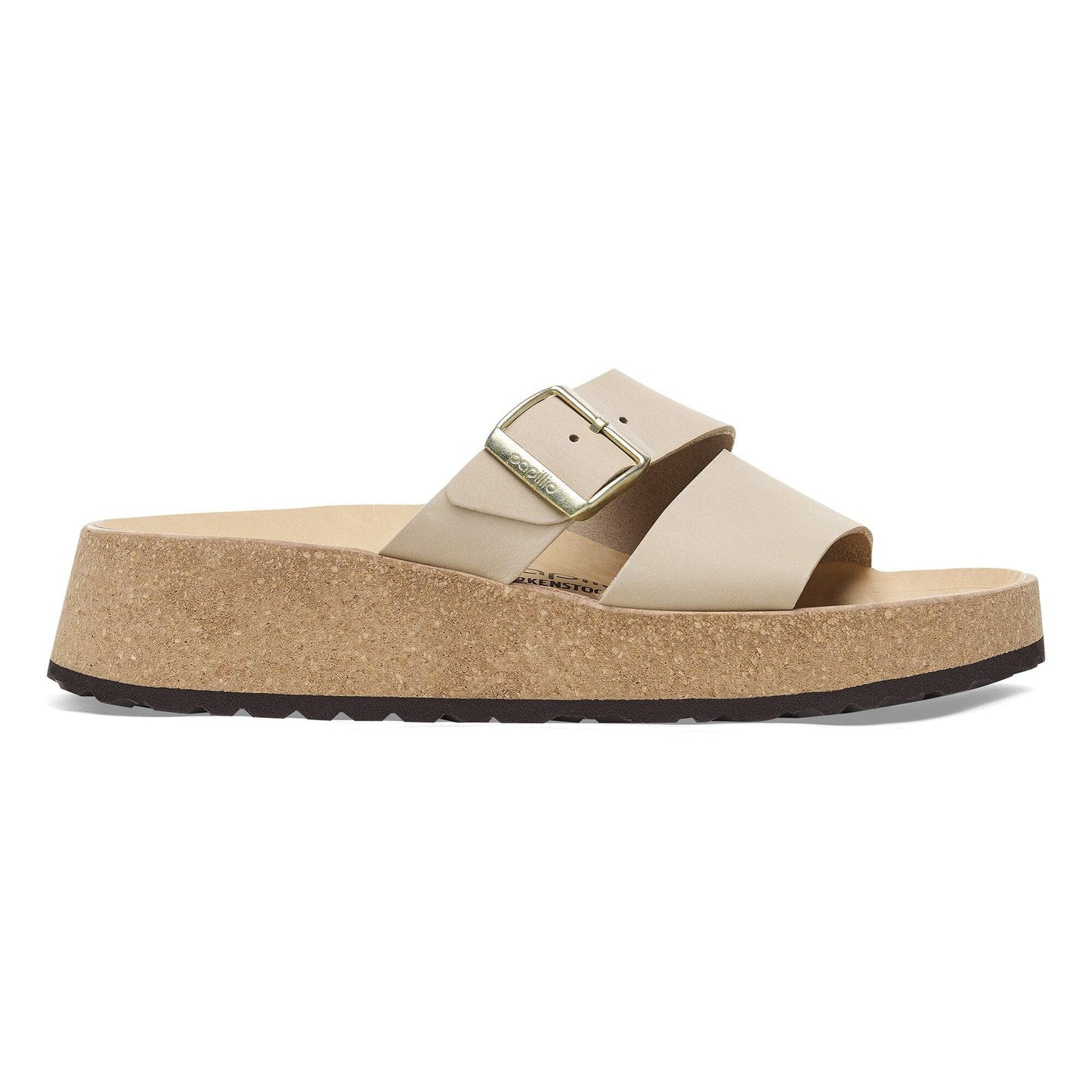 Birkenstock Women's Almina Nubuck Leather, Sandcastle, 7-7.5 US