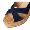 Stuart Weitzman Womens Dayna Slingback Wedge Nice Blue 6.5 Medium