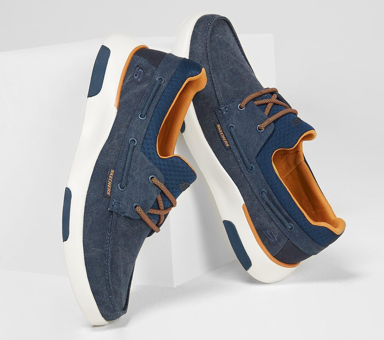 Skechers Men's Bellinger-Garmo Oxford Shoe, Navy, 14 W US