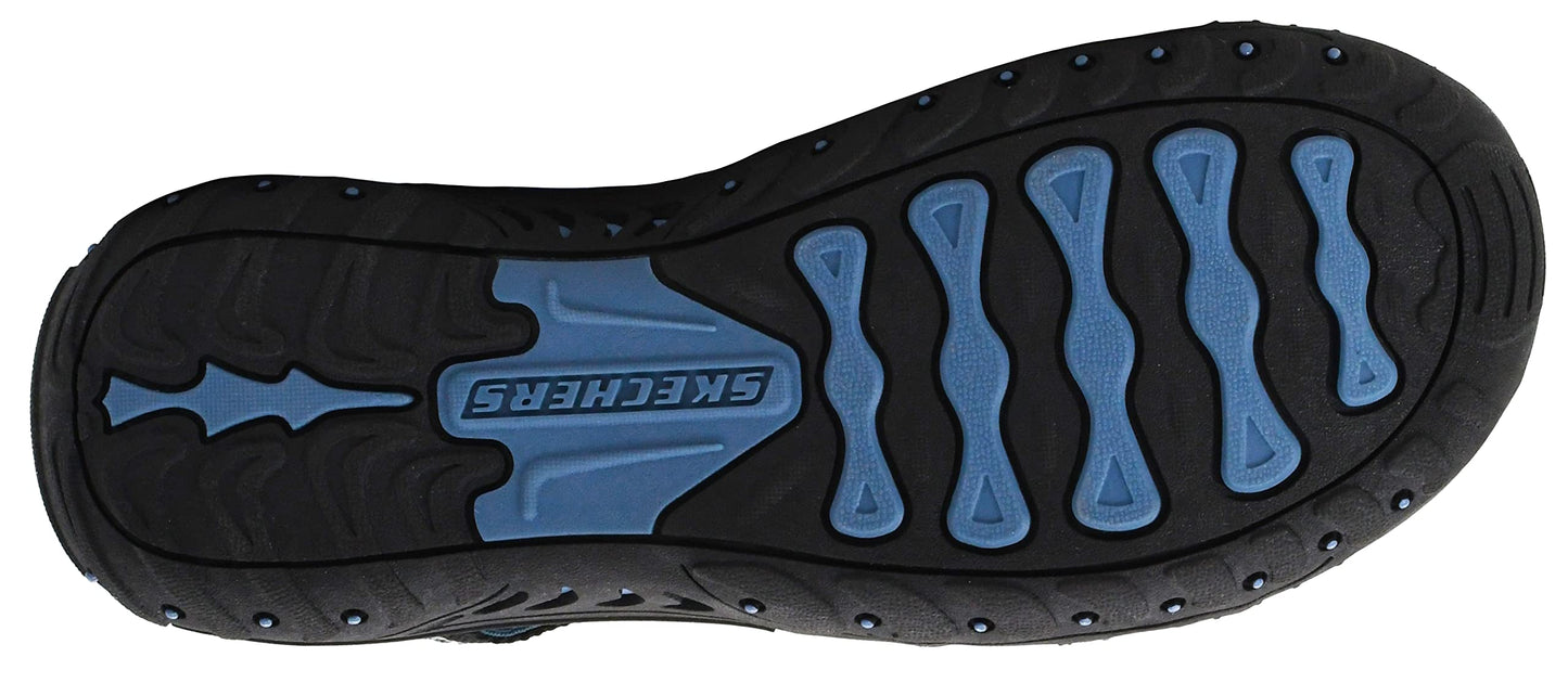 Skechers Women's Reggae-Soundstage Thong Sandal,Black,8 M US