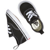 Vans Toddler T Authentic Elastic LACE Black True White Size 4