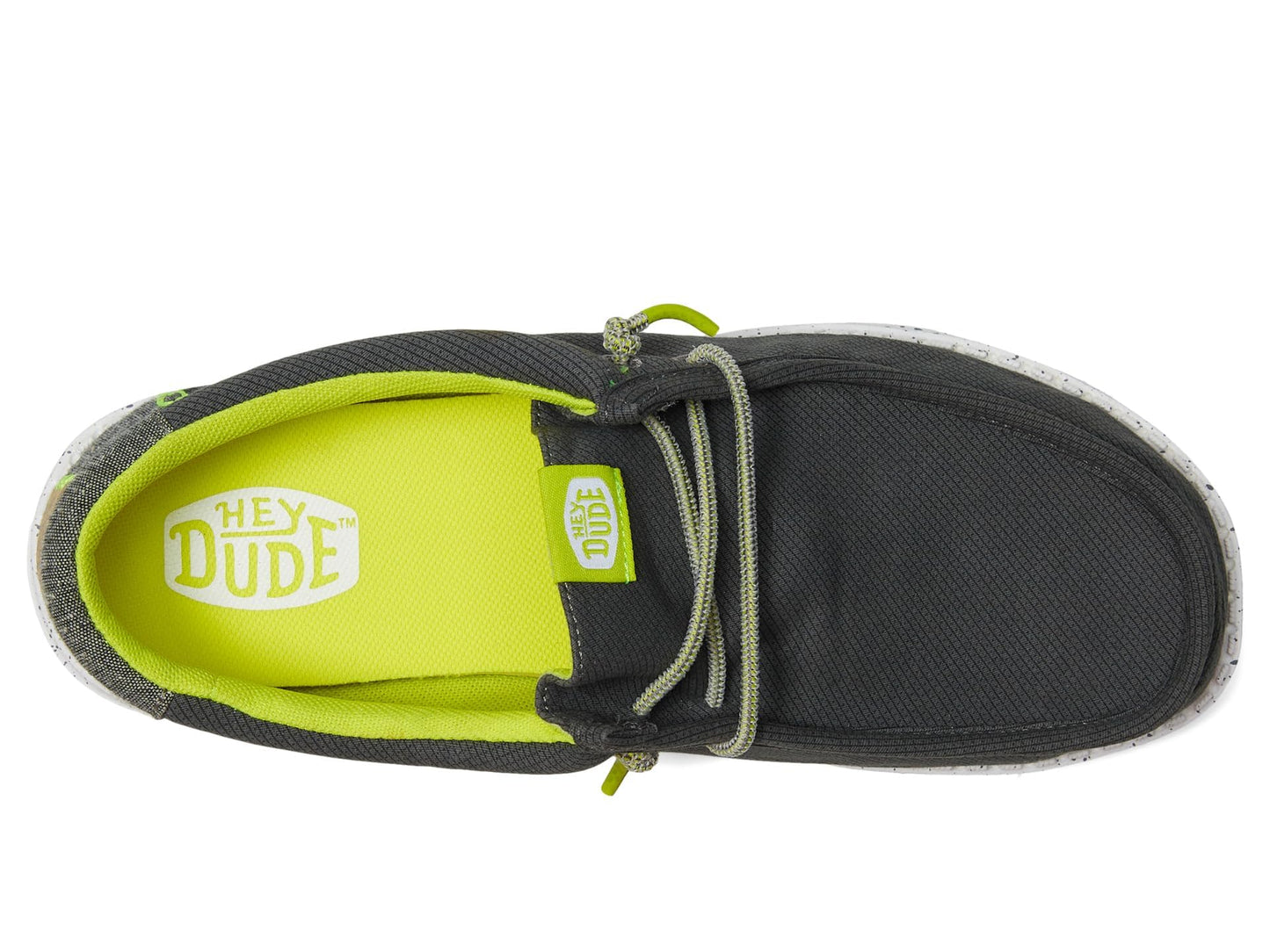 HEYDUDE Boys Wally Sport Grid (Little Kid/Big Kid) Smoke Grey 5 Medium