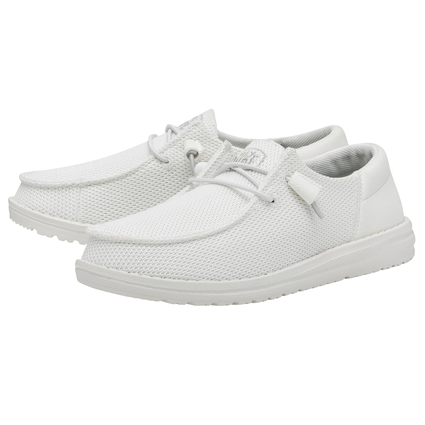 HEYDUDE Women's Wendy Funk Mono, White Size 5 | Lightweight Slip On with Cushioned Comfort and Easy On Design