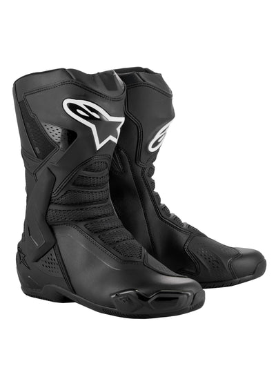 Alpinestars SMX-6 V3 High-Performance Sport Motorcycle Boots, CE-Certified, Protective & Comfortable Footwear, 36, Black